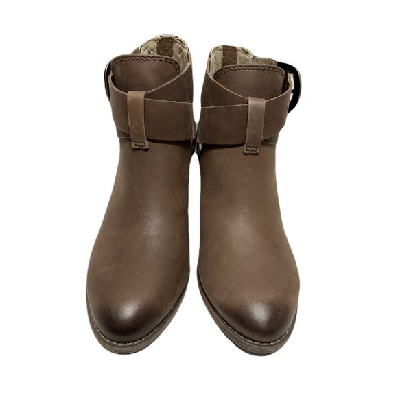 Vionic Womens Size 6.5 Upright Rory Ankle Boot Brown Leather Arch Support Insole - Picture 3 of 9